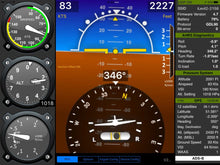 Load image into Gallery viewer, b Levil Aviation&#39;s The BOM Wireless self-contained EFIS Flight Indicator
